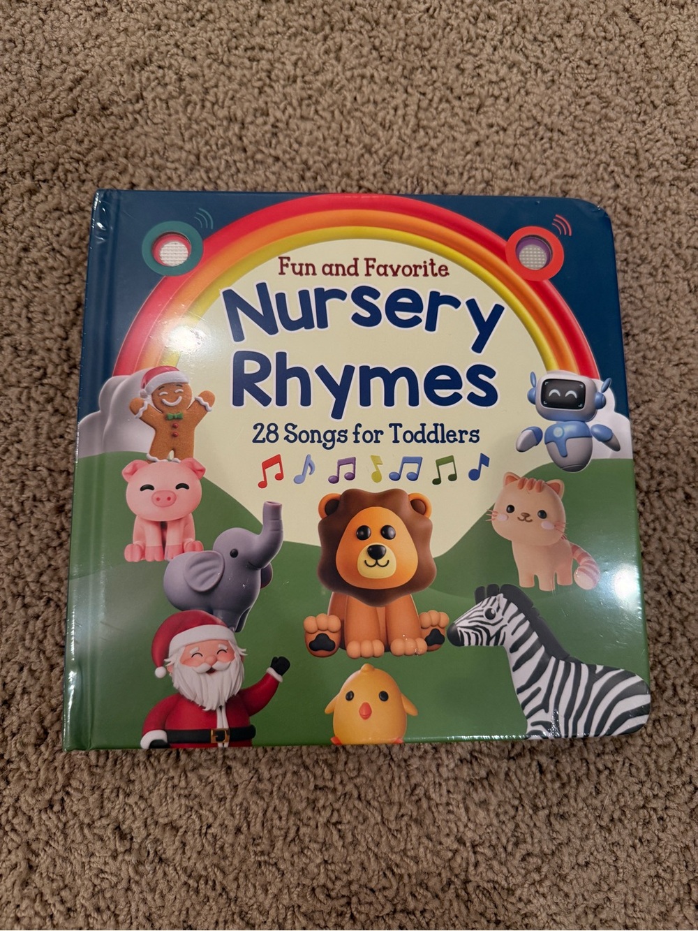 Sing Along with 28 Nursery Rhymes Musical Book for Toddlers by Learning Bugs